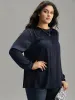 Static-Free Plain Gathered Blouse sold by Bloomchic