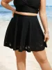 Coconut Tree Laser Cut High Rise Swim Bottom sold by Bloomchic