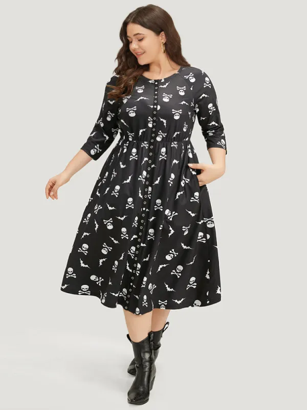 Silhouette Floral Print Wrap Sleeveless Dress sold by Bloomchic