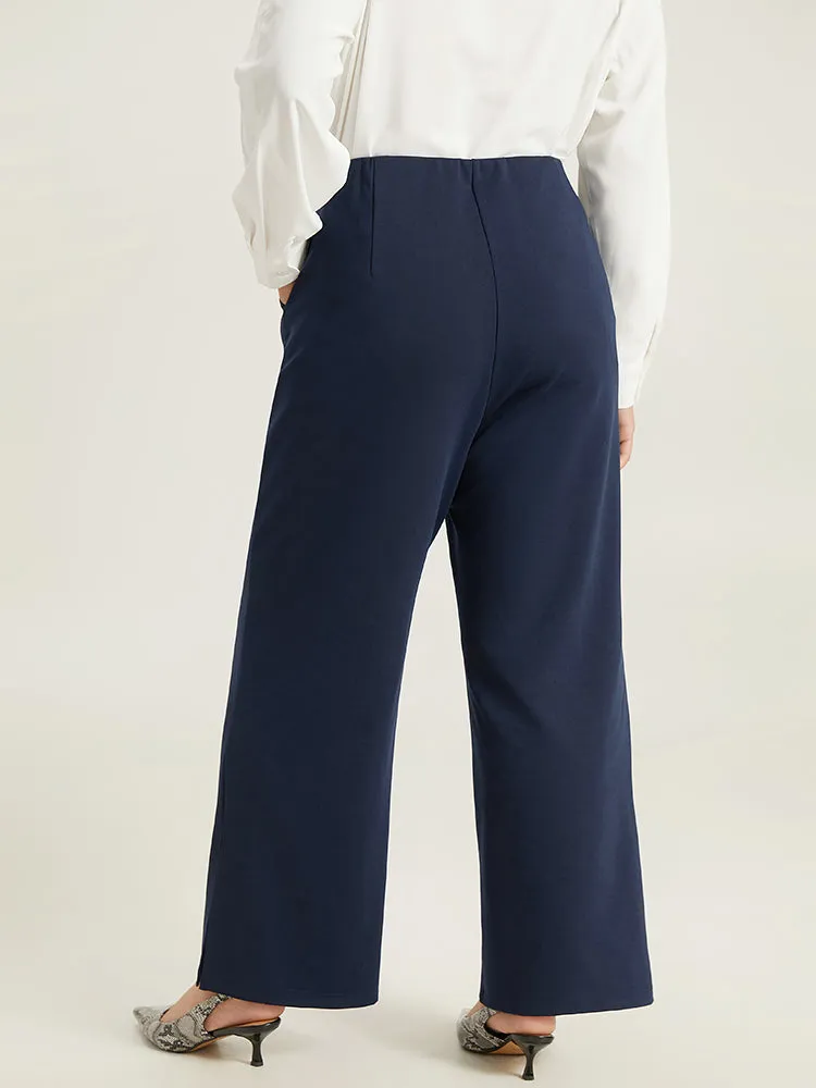 Solid Split Side Elastic Waist Pants sold by Bloomchic product image thumbnail 5
