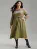 Boho Print Striped Patchwork Waffle Knit Dress sold by Bloomchic