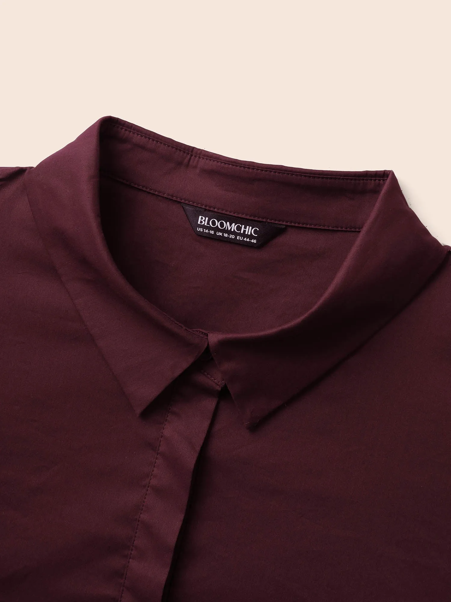 Stretch Woven Princess Seams Offsleeves Blouse sold by Bloomchic product image thumbnail 5