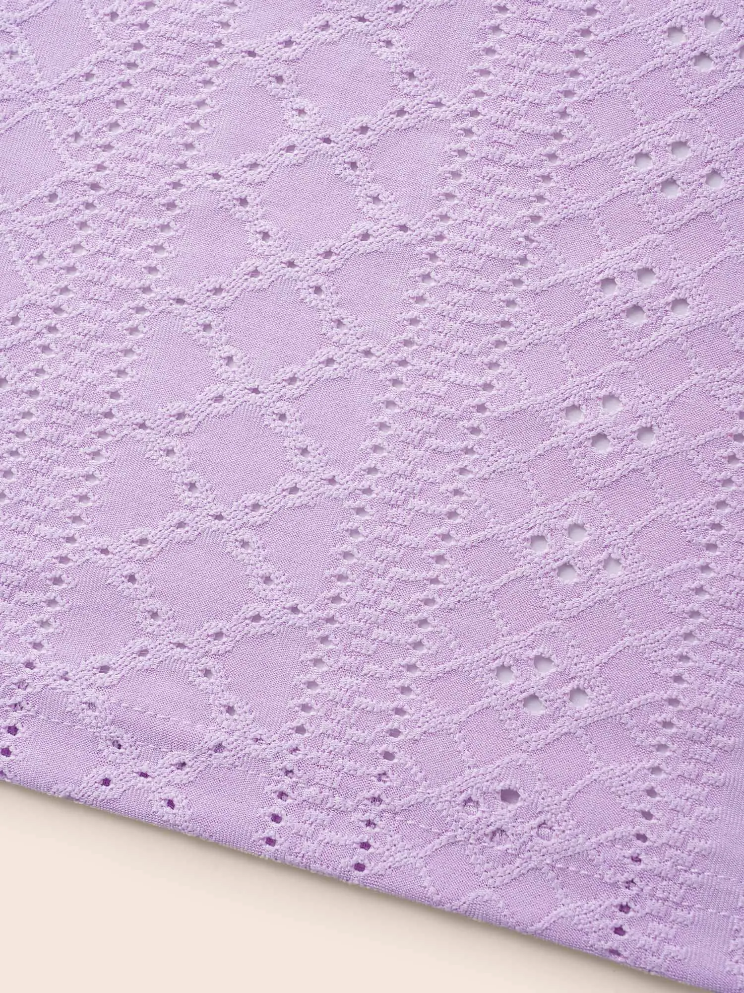 Solid Round Neck Broderie Anglaise T-shirt sold by Bloomchic product image thumbnail 5