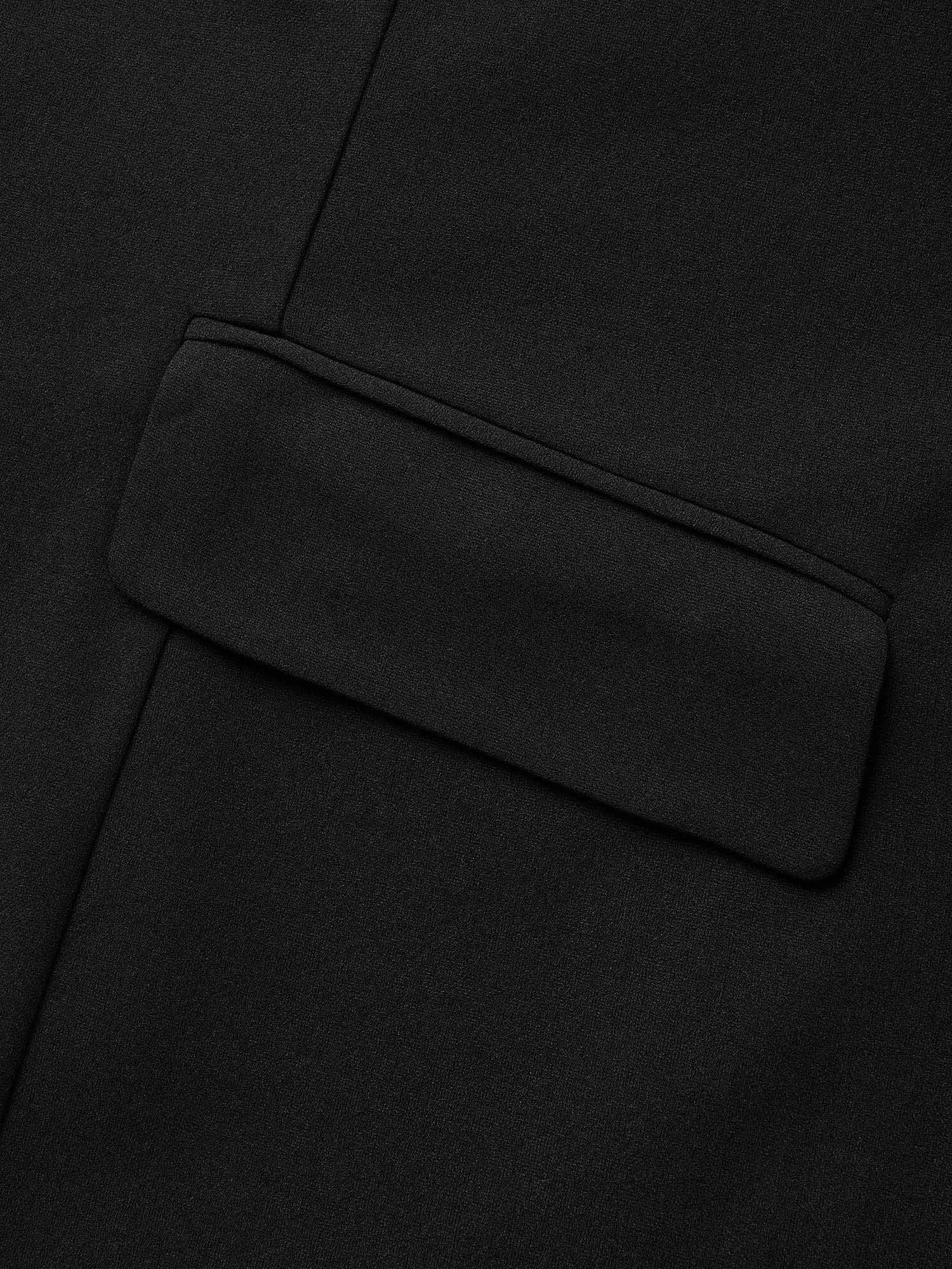 V Neck Metal Detail Split Hem Dress sold by Bloomchic product image thumbnail 5