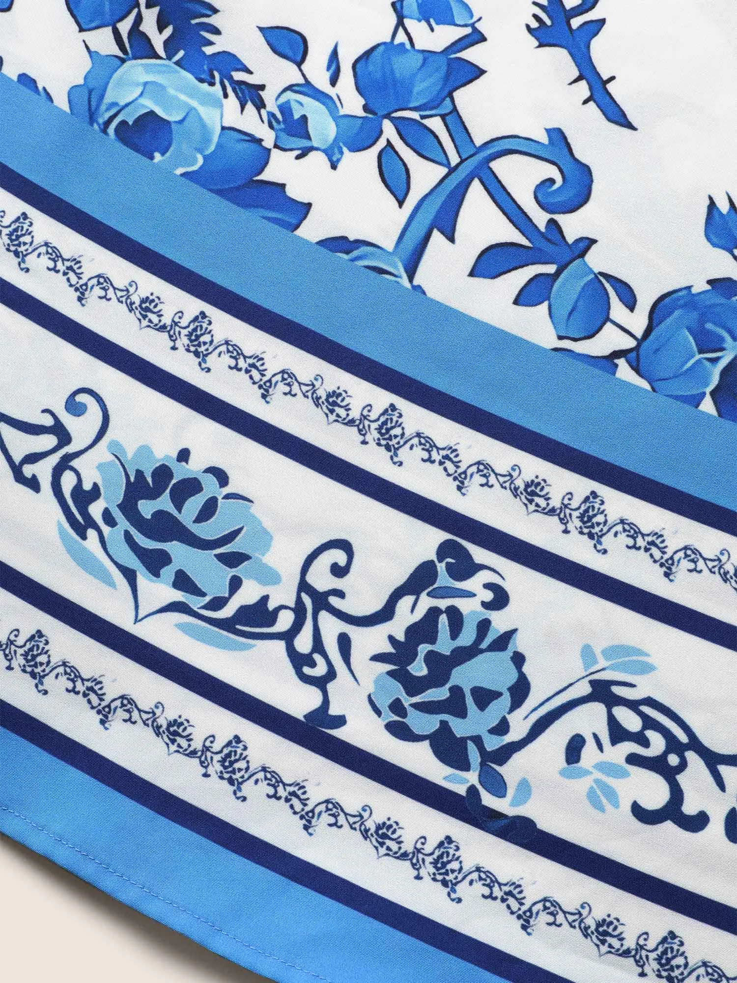 Boho Print Halter Neck Shirred Tie Knot Dress sold by Bloomchic product image thumbnail 5