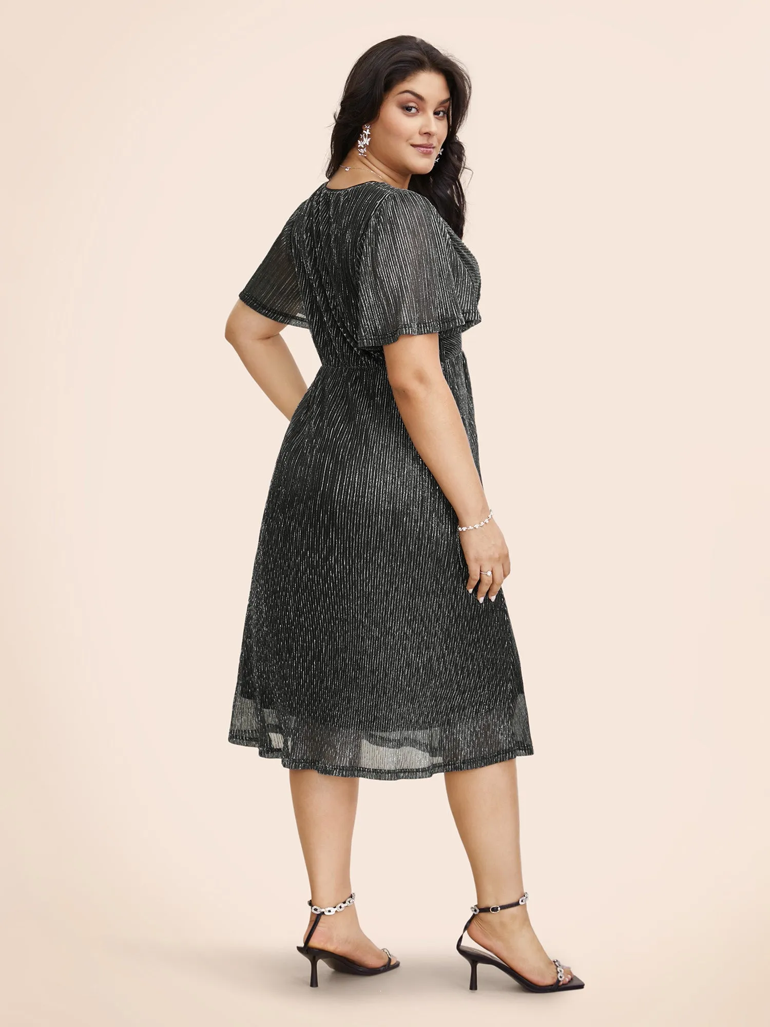 Texture Twist Front See Through Dress sold by Bloomchic product image thumbnail 3