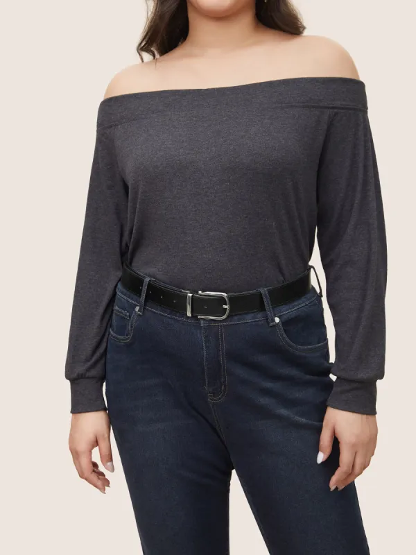 2 Side Classics Silver Metal Buckle Belt sold by Bloomchic