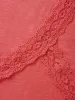 Crew Neck Lace Patchwork Wrap T-shirt sold by Bloomchic