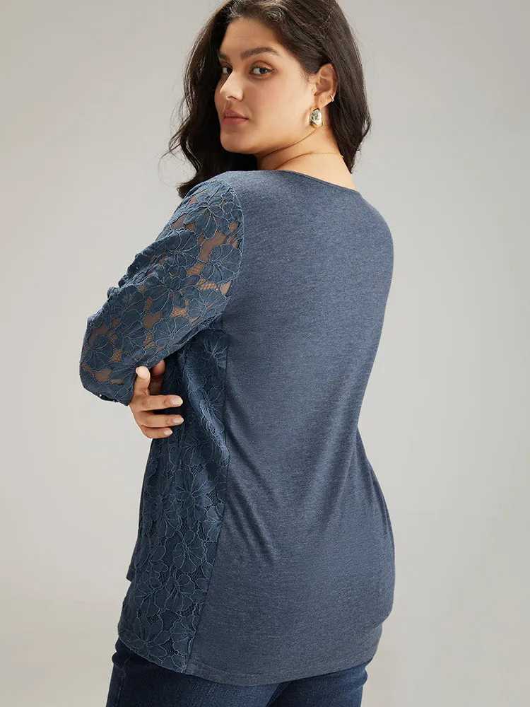 Plain Guipure Lace Tassel T-shirt sold by Bloomchic product image thumbnail 3