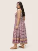Boho Print Patchwork Adjustable Straps Cami Dress sold by Bloomchic