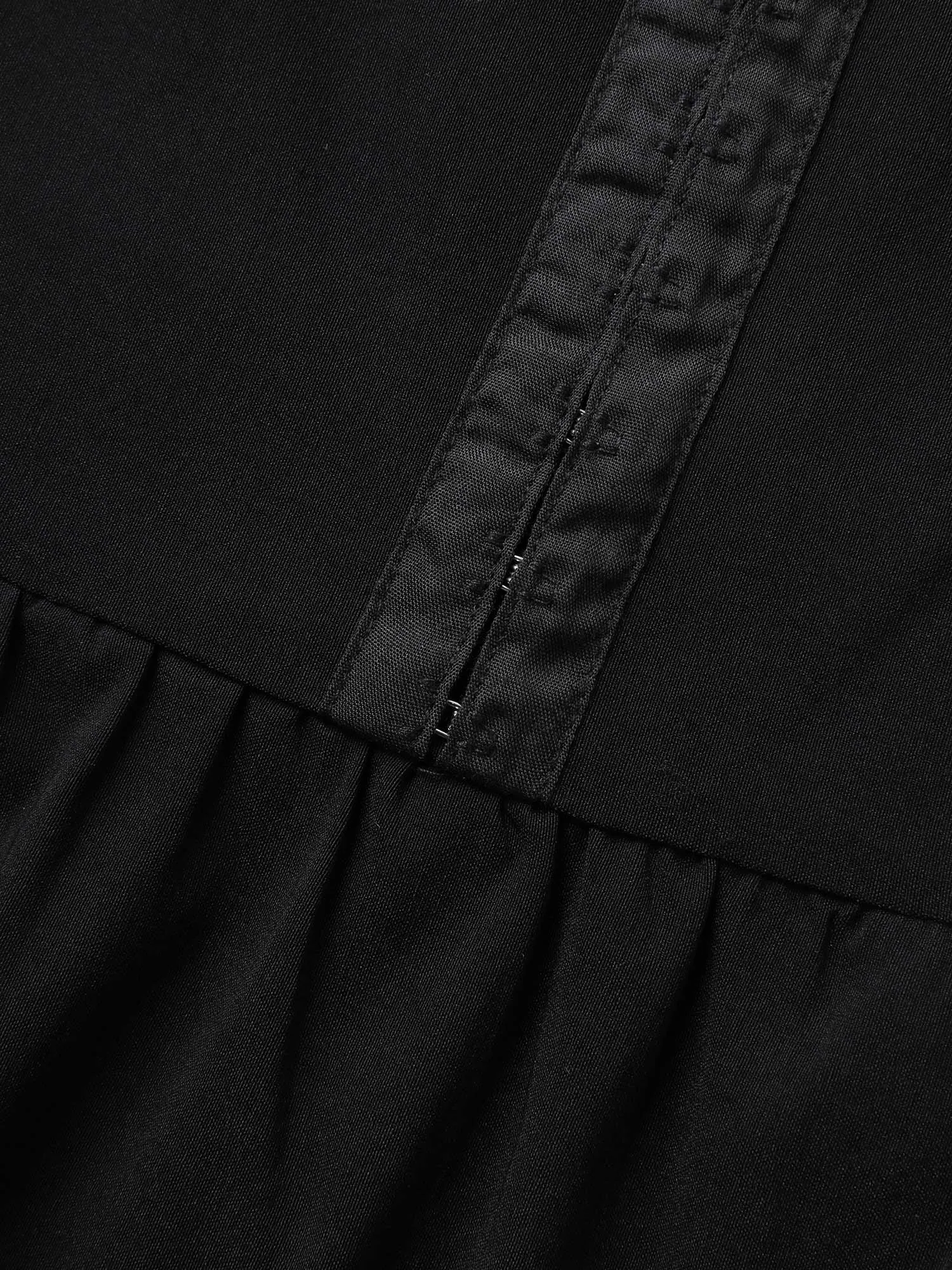 Stretch Woven Pleated Flare Vest Midi Dress sold by Bloomchic product image thumbnail 5