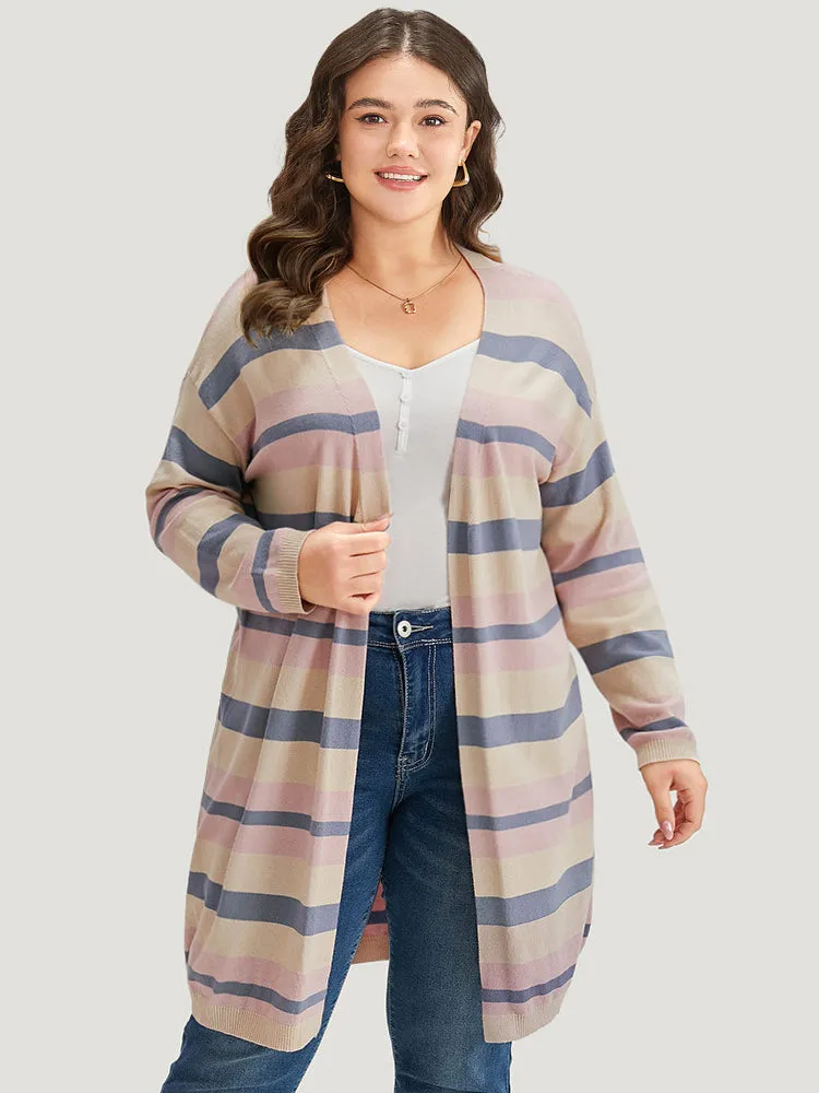 Supersoft Essentials Striped Contrast Cardigan sold by Bloomchic
