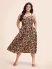 Ditsy Floral Elastic Waist Cami Dress sold by Bloomchic
