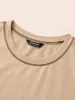 Round Neck Topstitching Patchwork Sweatshirt sold by Bloomchic