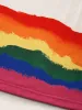 V Neck Colorblock Contrast Ruffle Sleeve T-shirt sold by Bloomchic