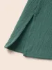 Solid Tiered Ruffles Split Hem Blouse sold by Bloomchic