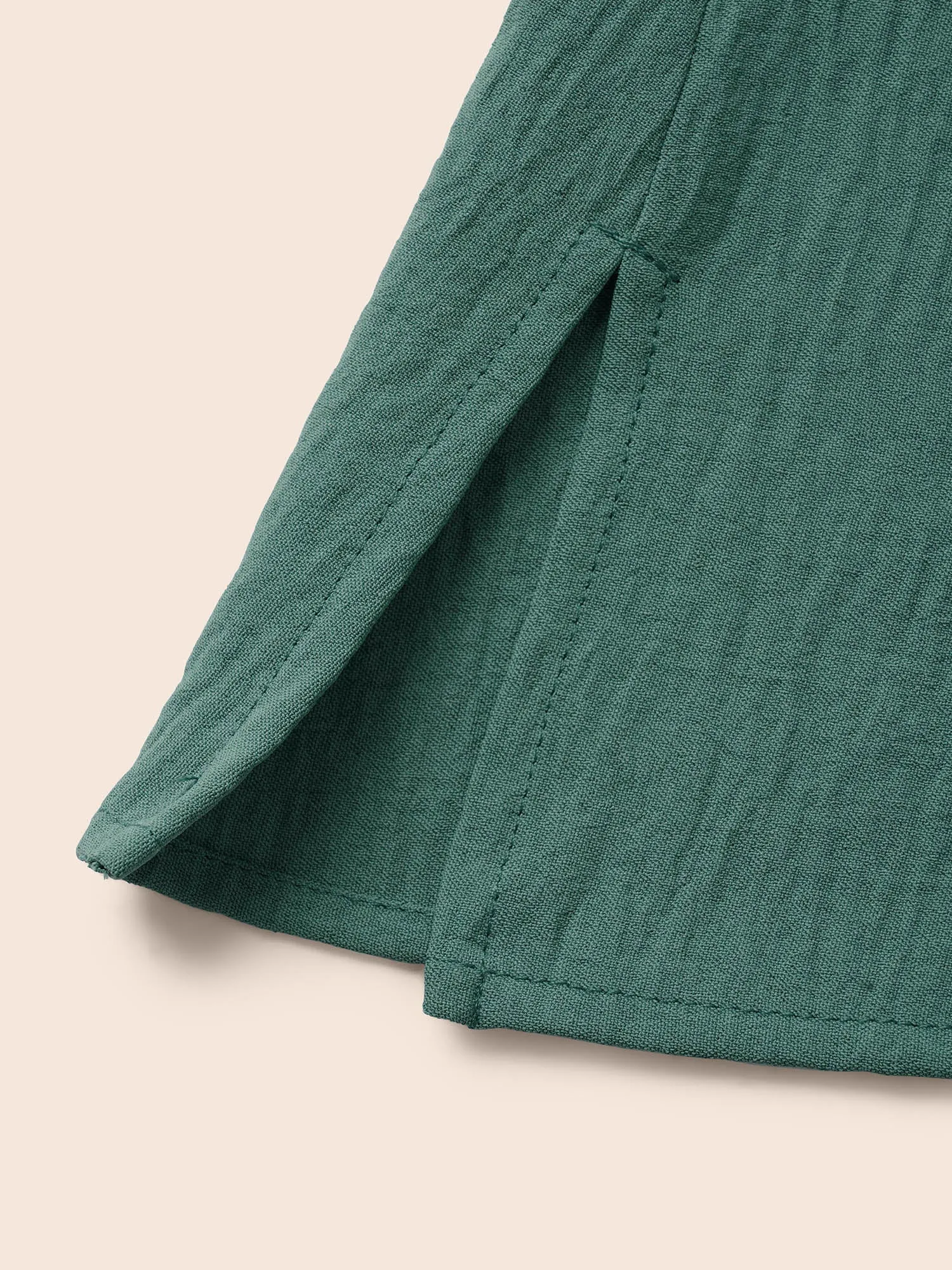 Solid Tiered Ruffles Split Hem Blouse sold by Bloomchic product image thumbnail 5