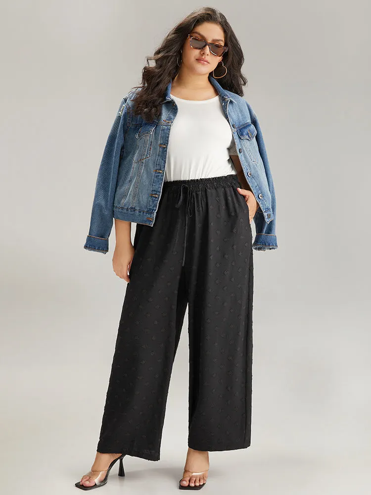 Plain Textured Paperbag Waist Ties Pants sold by Bloomchic product image thumbnail 4