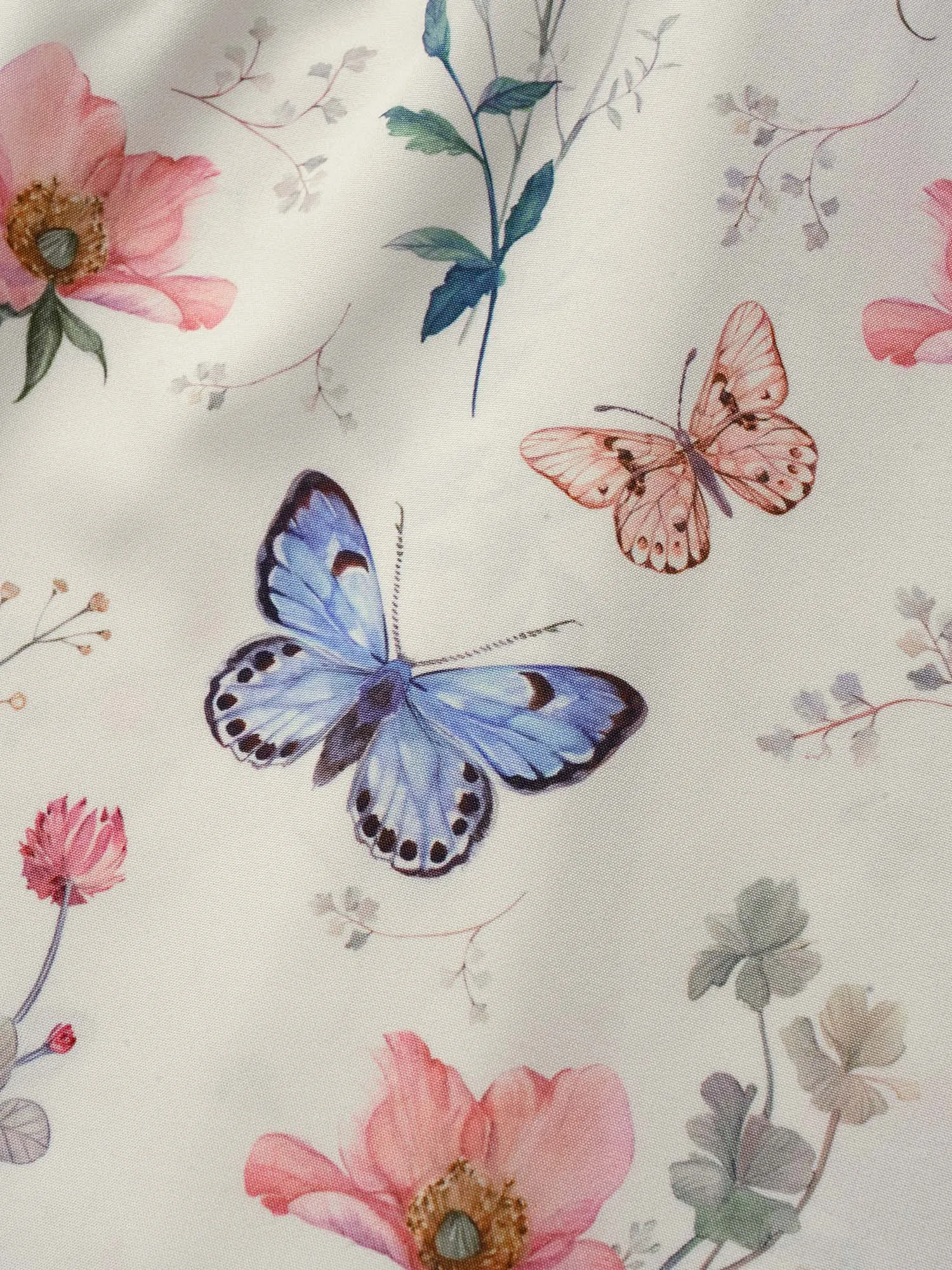 Butterfly Ruffles Elastic Waist Ruched Blouse sold by Bloomchic product image thumbnail 5