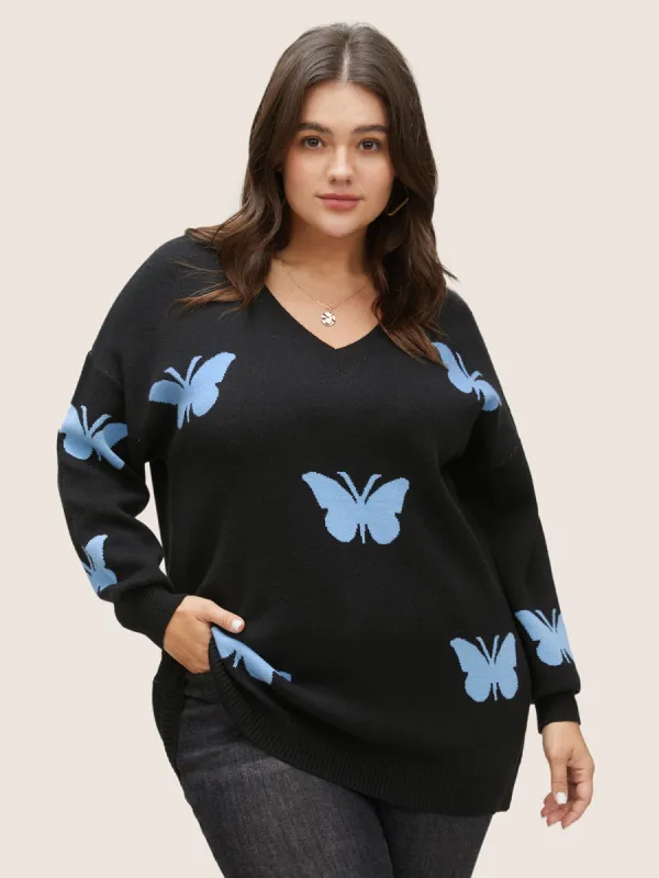 Supersoft Essentials Butterfly Drop Shoulder Pullover sold by Bloomchic