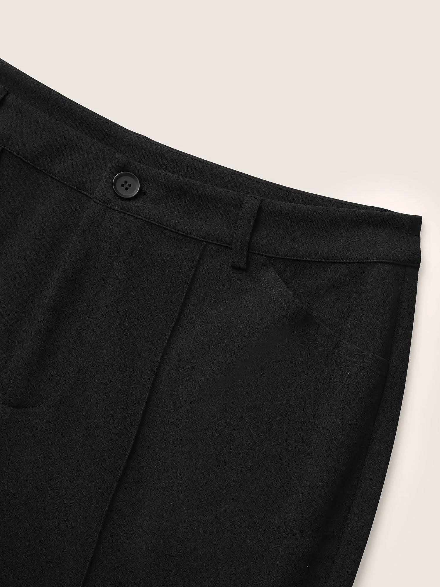 High Rise Solid Pleated Bootcut Pants sold by Bloomchic product image thumbnail 5