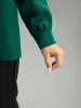 Static-Free Button Detail Pleated Blouse sold by Bloomchic