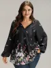 Floral Print Tie Neck Blouse sold by Bloomchic