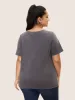 Vintage Lace Panel Patch Pocket T-shirt sold by Bloomchic