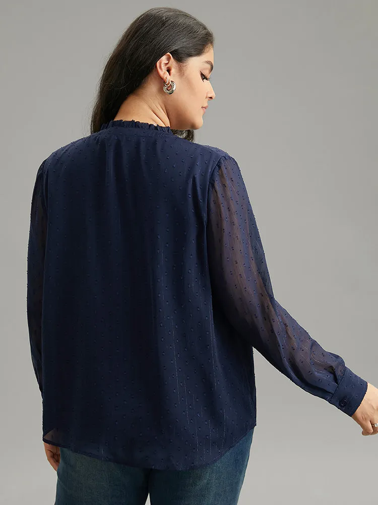 Guipure Lace Mesh Button Through Blouse sold by Bloomchic product image thumbnail 2