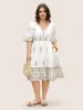 Boho Print Cross Straps Tassels Ruffles Dress sold by Bloomchic