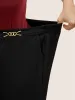 Metal Chain Detail Wide Leg Pants sold by Bloomchic