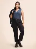 Solid Heather Pleated Split Hem Tank Top sold by Bloomchic