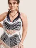 Cut Out Ombre Tassel Trim Swim Cover Up sold by Bloomchic