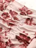 Floral Ruched Square Neck Lantern Sleeve Dress sold by Bloomchic