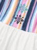 Floral Embroidered Woven Ribbon Patchwork Dress sold by Bloomchic