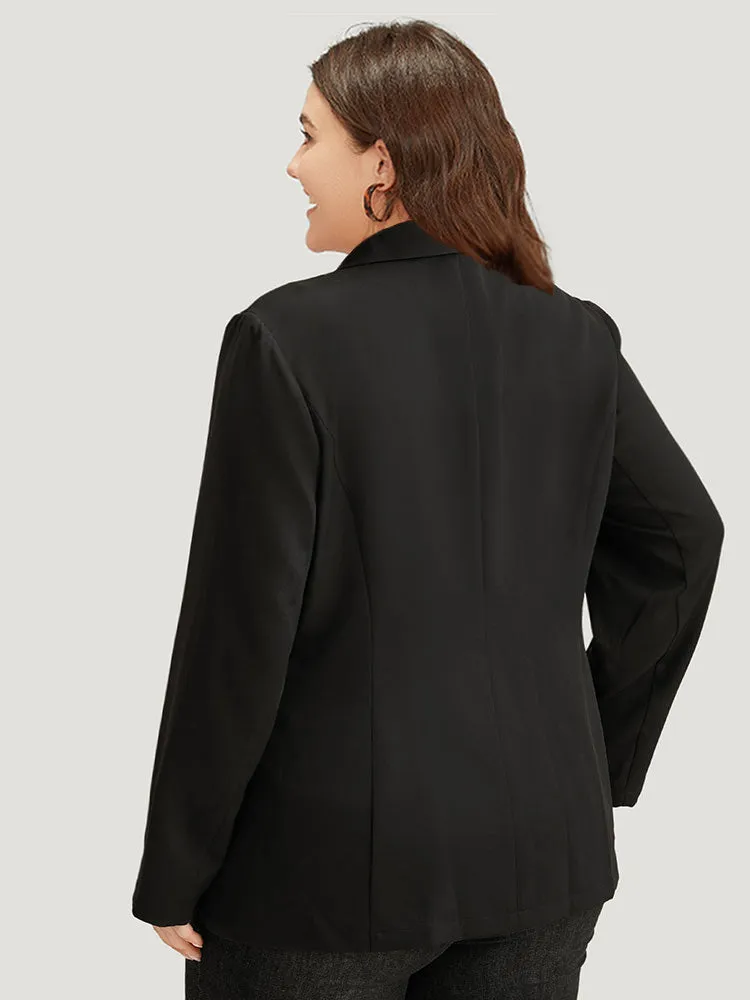 Plain Suit Collar Button Up Pocket Blazer sold by Bloomchic product image thumbnail 3