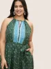 Bandana Print Halter Neck Tie Knot Dress sold by Bloomchic
