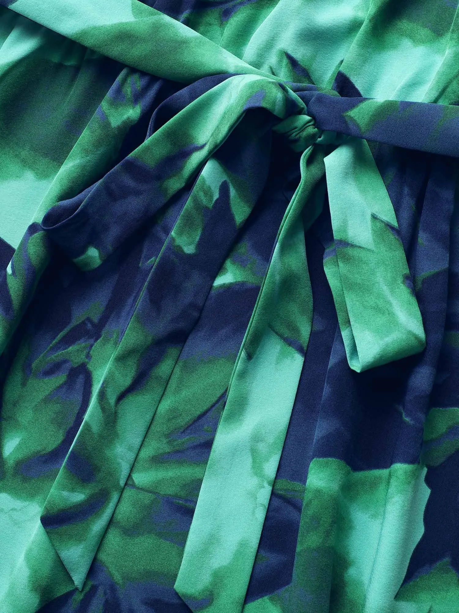 Halter Watercolor Floral Belted Dress sold by Bloomchic product image thumbnail 5