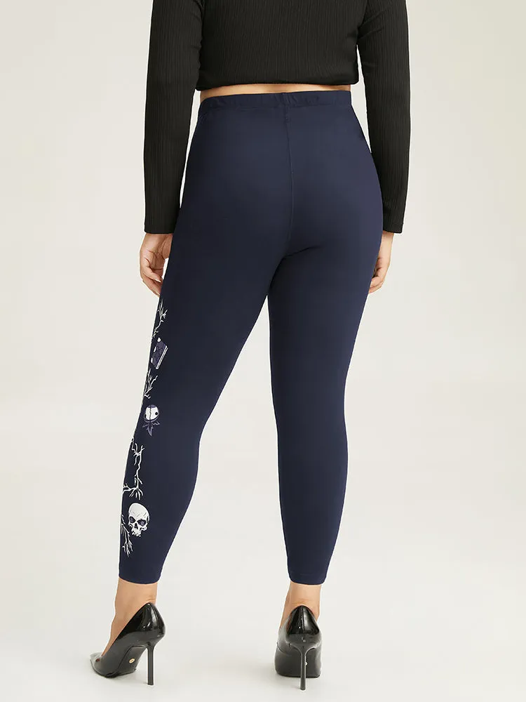 Halloween Print High Rise Leggings sold by Bloomchic product image thumbnail 3