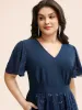 Floral Embroidered Mesh Patchwork Midi Dress sold by Bloomchic