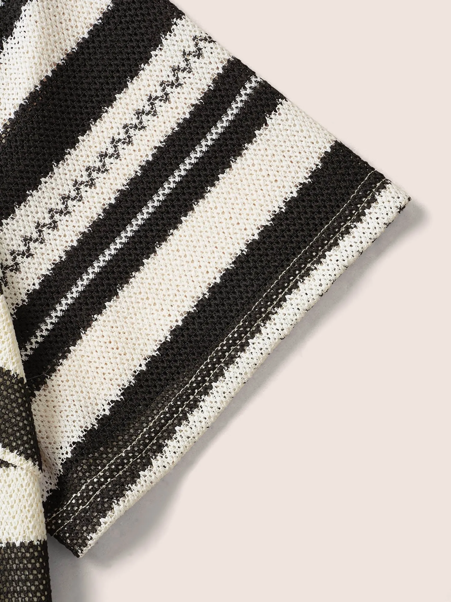 Striped Texture Crew Neck Midi Knit Dress sold by Bloomchic product image thumbnail 5