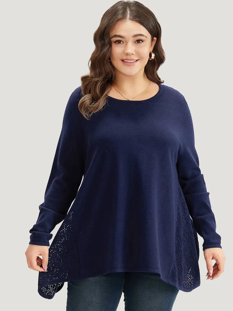 Supersoft Essentials Cut Out Patchwork Pullover sold by Bloomchic