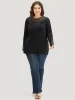 Halloween Plain Crochet Lace Mesh T-shirt sold by Bloomchic