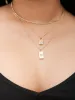 Lock & Heart Charm Chain Necklace sold by Bloomchic