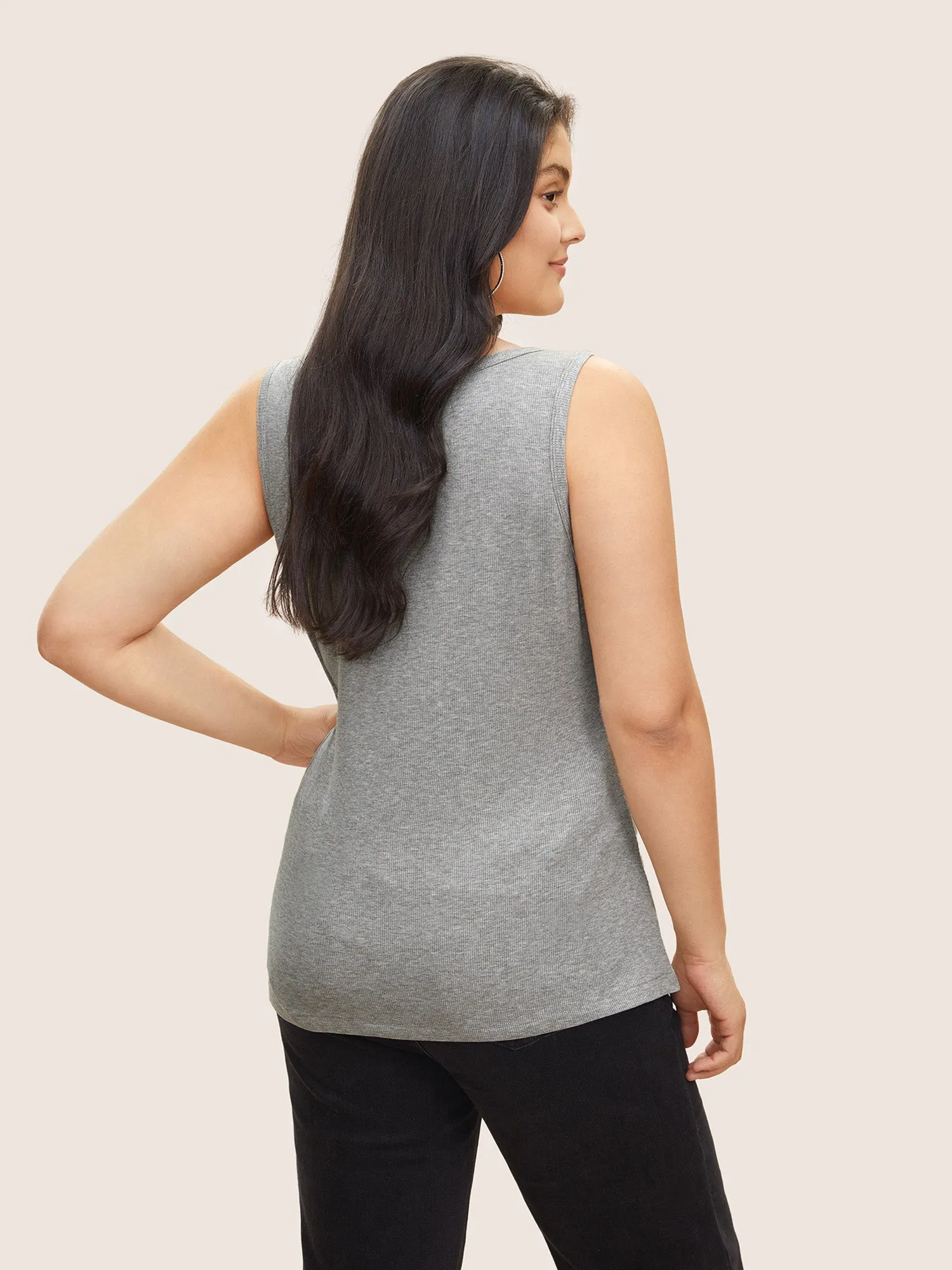 Basic Solid Knit Tank Top sold by Bloomchic product image thumbnail 2