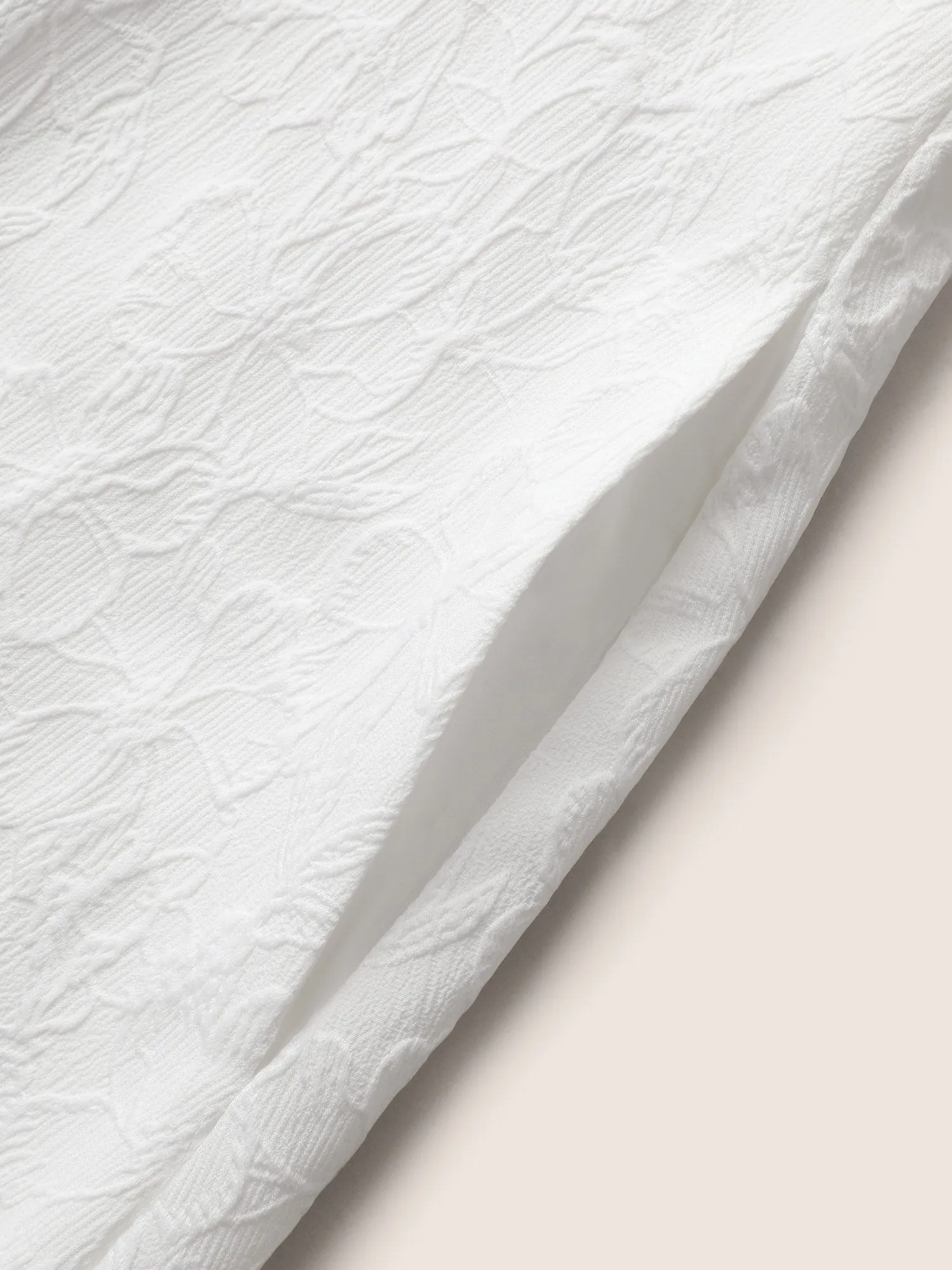 Heart Neckline Jacquard Textured Midi Dress sold by Bloomchic product image thumbnail 5