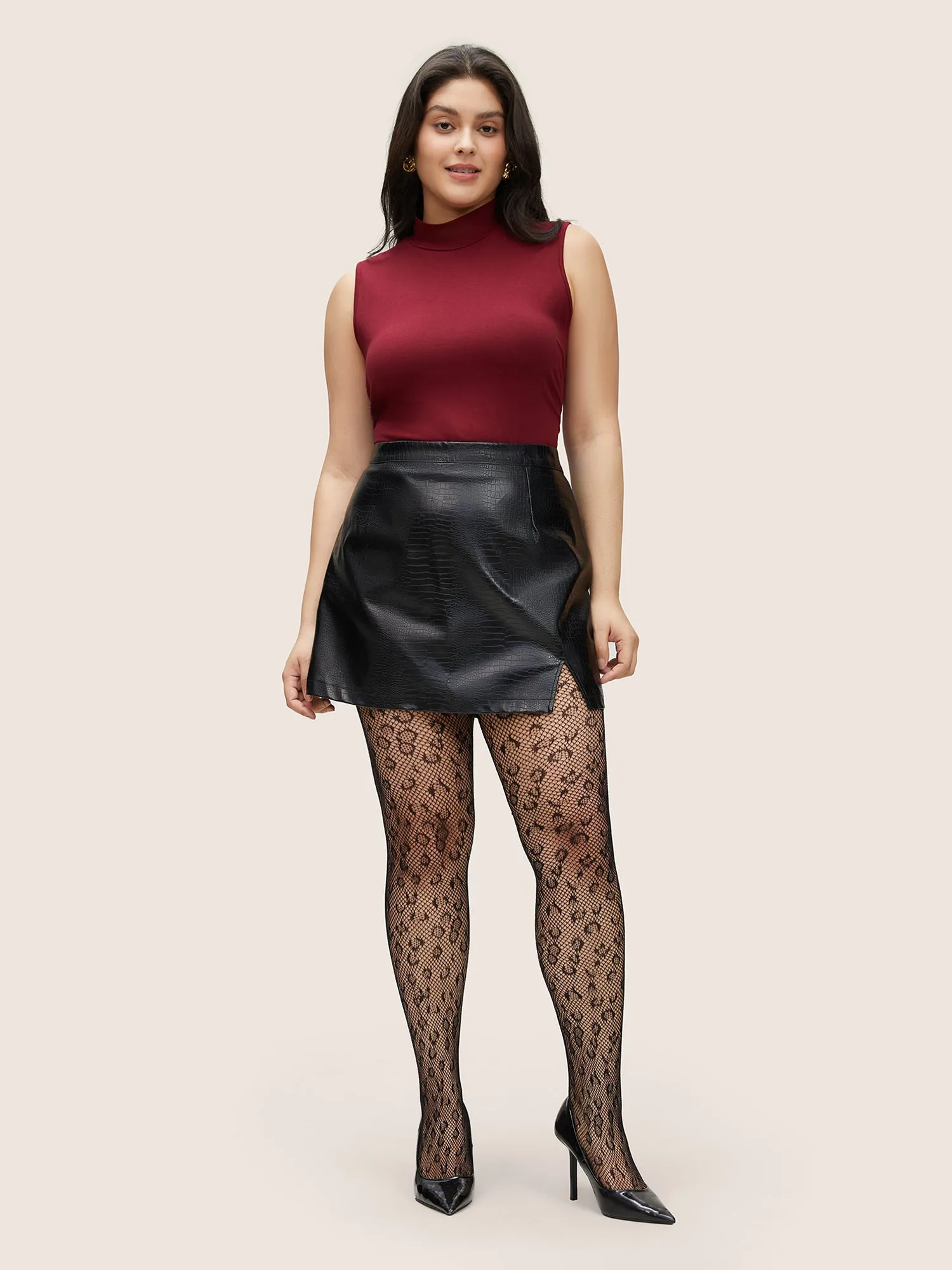 Fishnets Leopard Pantyhose Tights sold by Bloomchic product image thumbnail 2