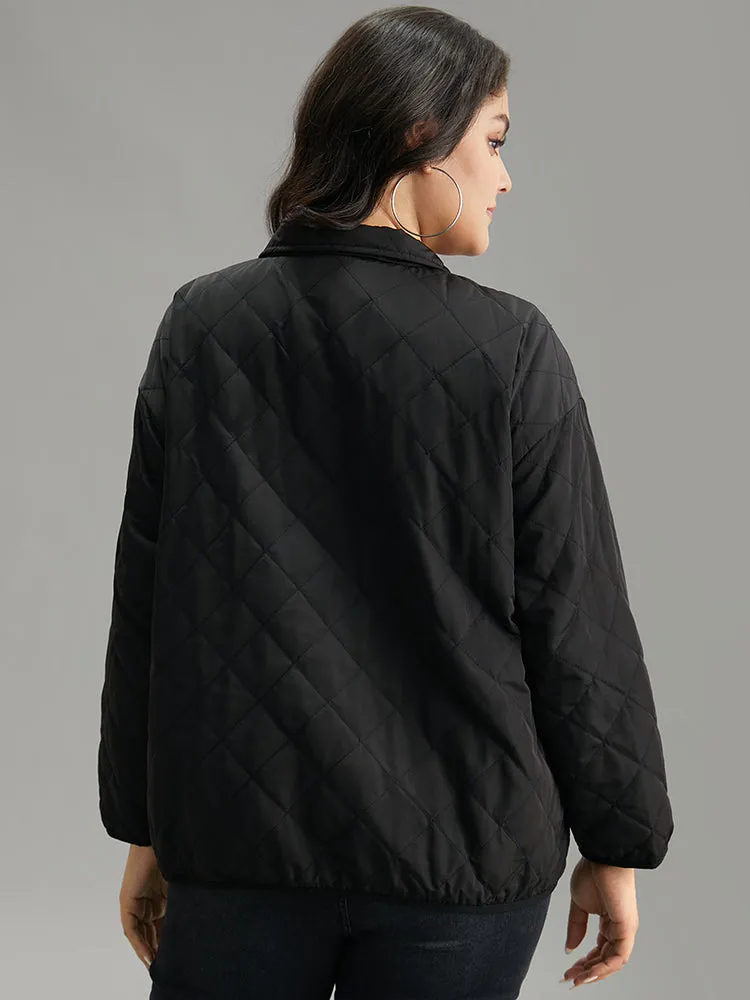 Solid Button Through Pocket Jacket sold by Bloomchic product image thumbnail 5