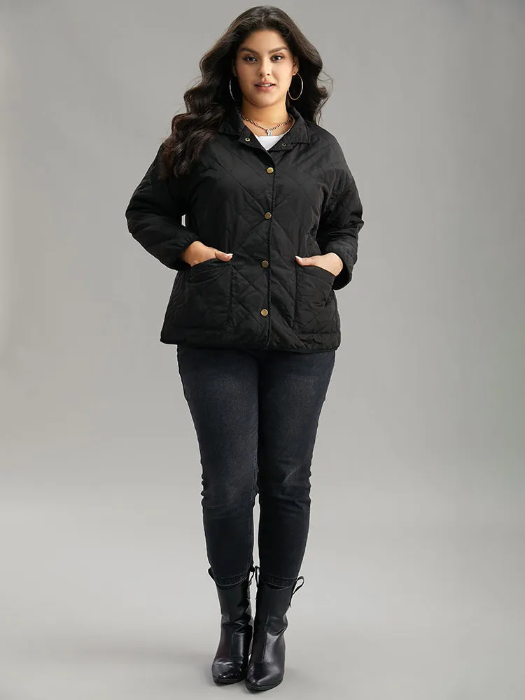 Solid Button Through Pocket Jacket sold by Bloomchic product image thumbnail 2