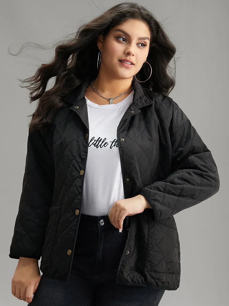 Solid Button Through Pocket Jacket sold by Bloomchic product image thumbnail 3